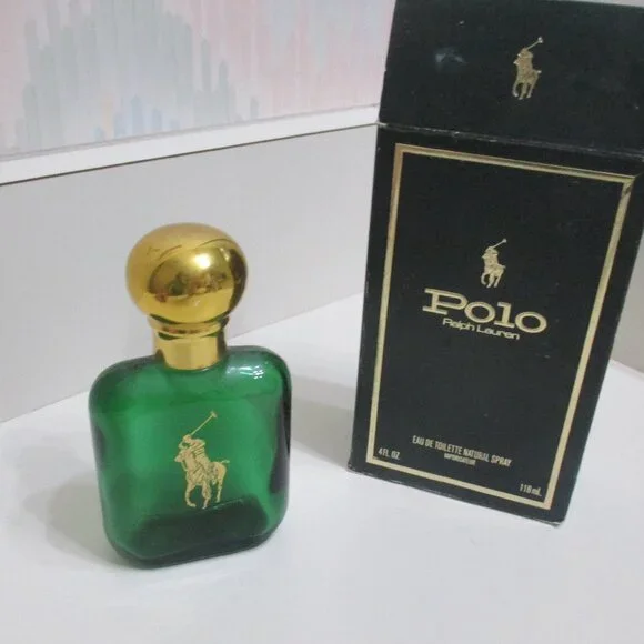 Vintage 1978 Ralph Lauren POLO Green Bottle After shave USA EMPTY - Picture 2 of 7